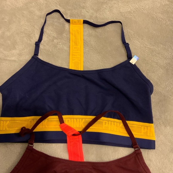 Set of 2 VS PINK sports bras, one NWT, one NWOT - Picture 3 of 5